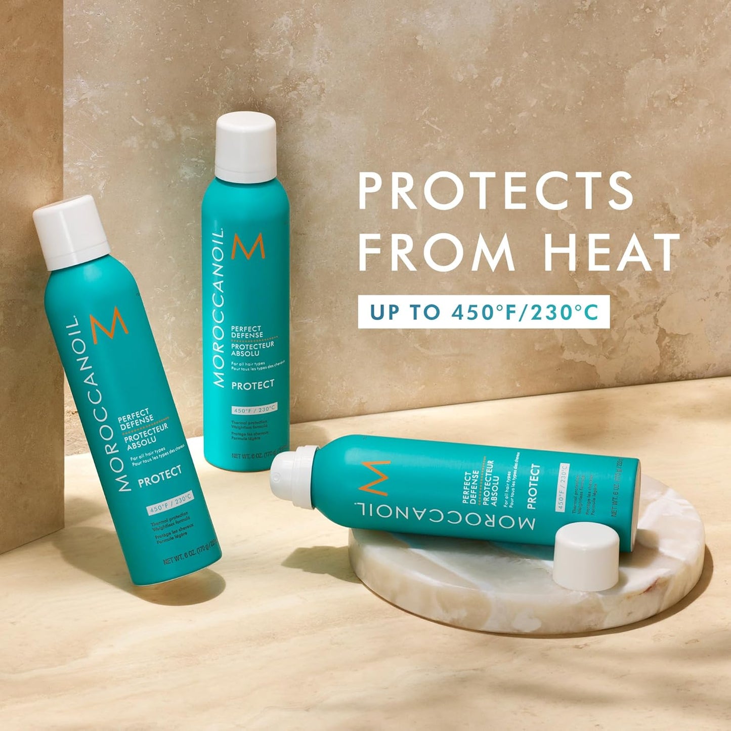 Moroccanoil Perfect Defense | Heat Protectant Spray for Hair Styling - 6.3 oz