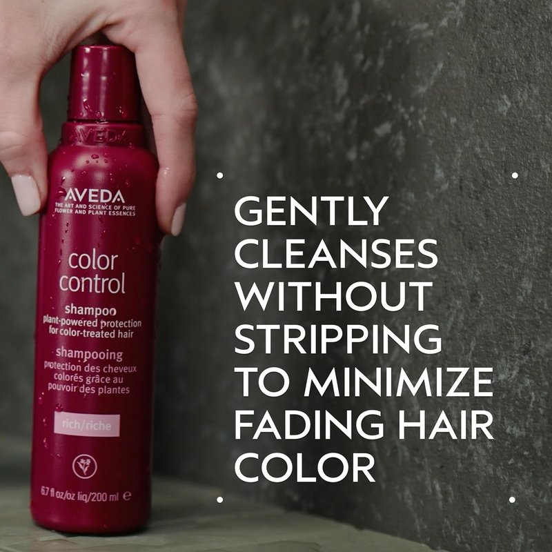 Aveda Color Control Rich Shampoo - Fade Protection & Shine Boost | For Medium to Thick Color-Treated Hair | Silicone-Free, 98% Naturally Derived
