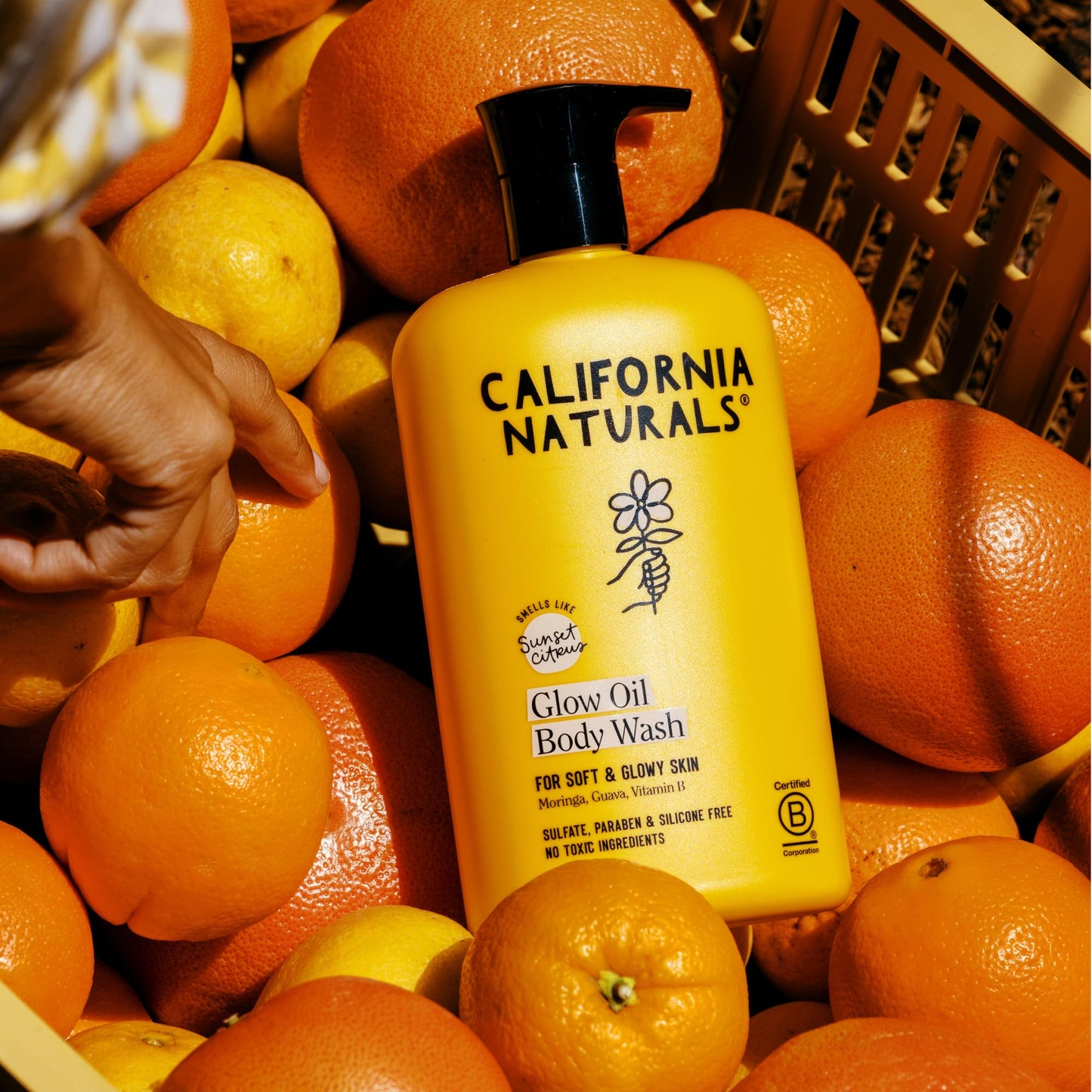 California Naturals Glow Body Wash Sunset Citrus 2-Pack, Hydrating Body Wash for Soft Glowing Skin, Gentle Skin Care for Women & Men, Natural, Vegan, Cruelty, Paraben & Sulfate Free, 20 oz