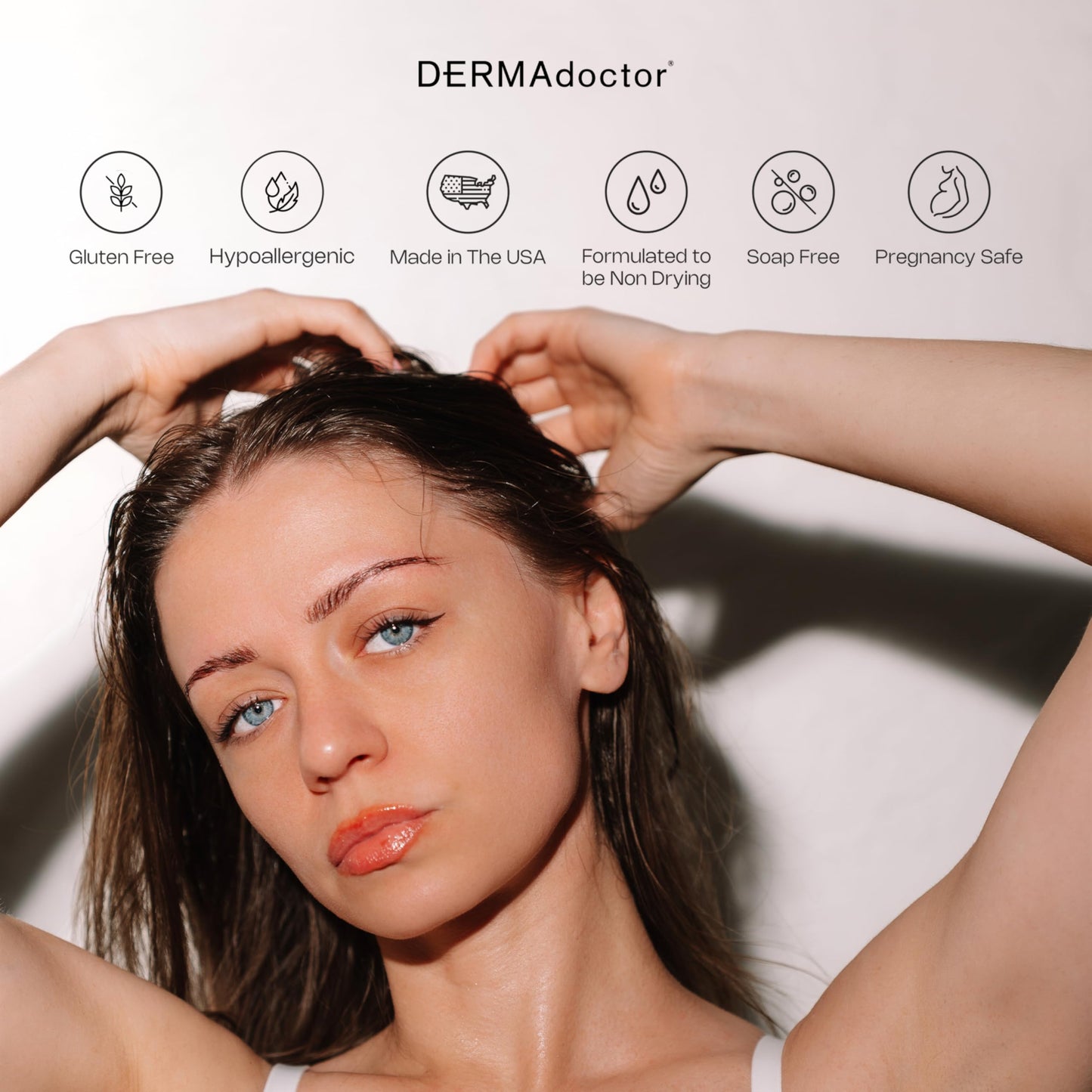 DERMAdoctor Glycolic Acid Face Wash – Exfoliating Face Wash with Antioxidants, Dermatologist Formulated Anti-Aging Facial Cleanser for Fine Lines, Wrinkles, Dullness, Uneven Skin Tone & Enlarged Pores