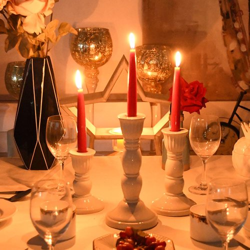 6 Inch Red Taper Candles