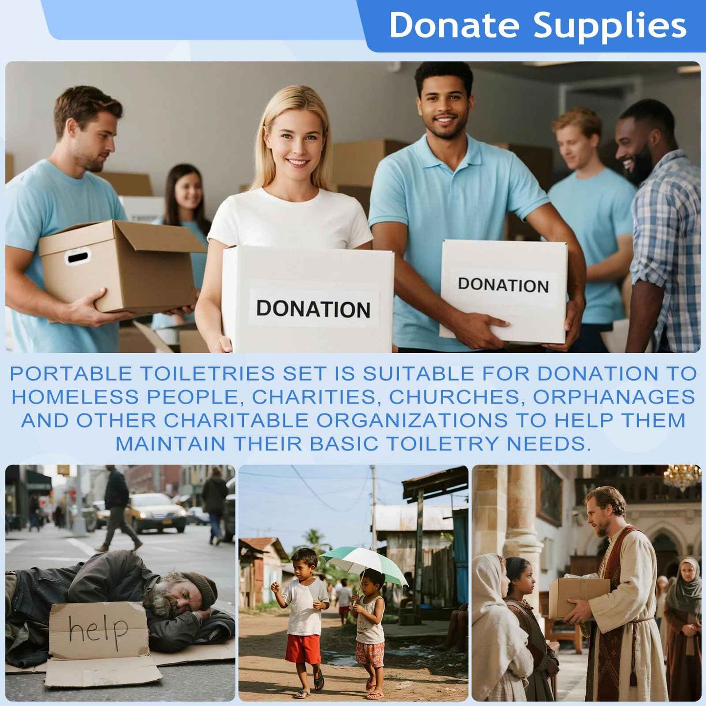 LLHQAMT Hygiene Kit, Personal Hygiene Kit with Individual Package, Bulk Hygiene Supplies are Suitable for Travel, Hotel, Camping, Household (12 Set)