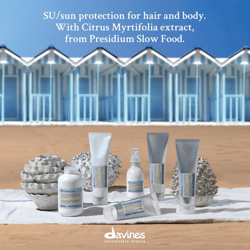 Davines SU Hair Mask, Restore Moisture And Hydrate Sun-Exposed Hair, Restore Softness To Dry And Dull Hair, 5.07 Fl. Oz.