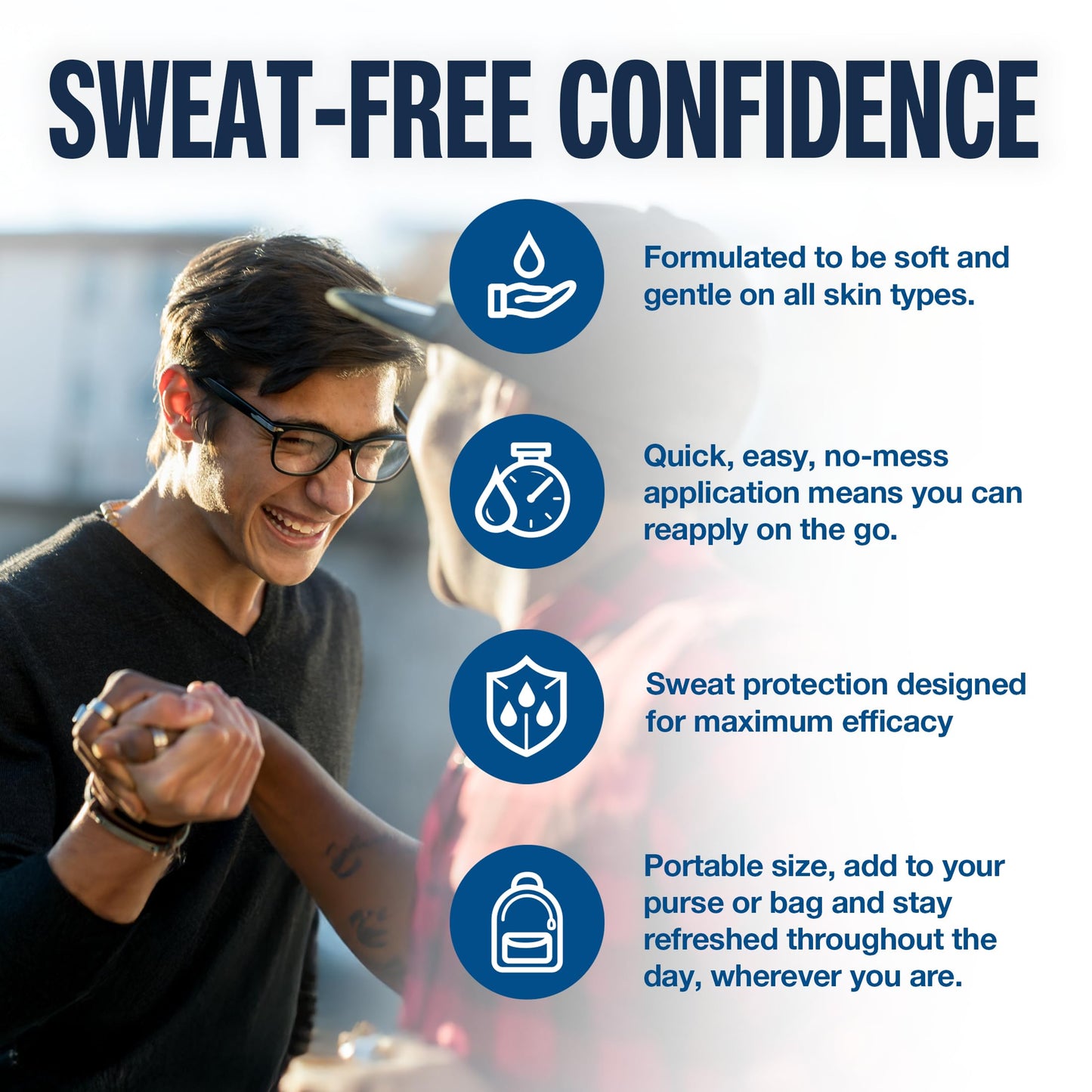 Carpe Sweat Absorbing Hand Lotion (Pack of 2), A dermatologist-recommended, non-irritating, smooth lotion that helps stop hand sweat, great for hyperhidrosis or excessive sweat (Original Eucalyptus)