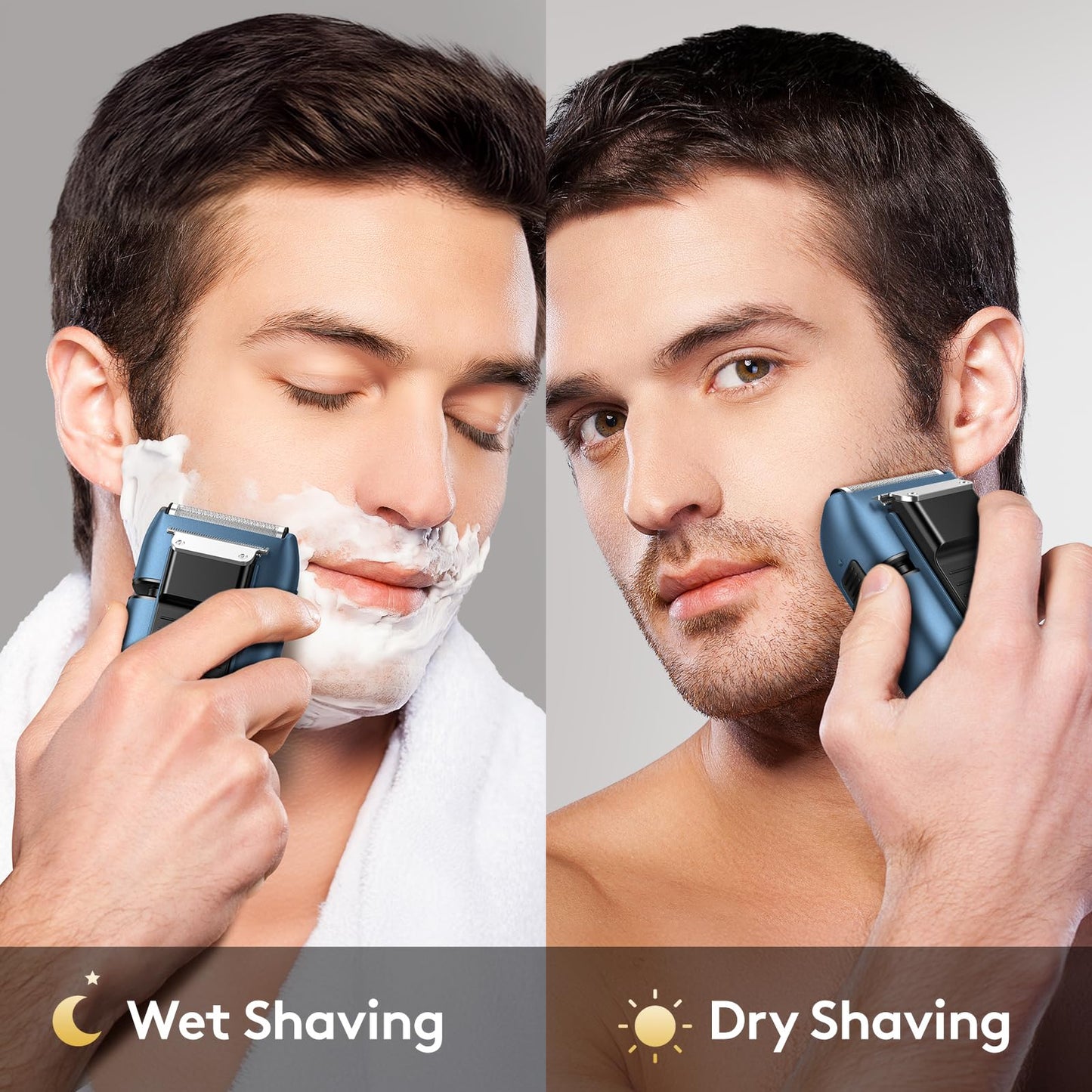 Brightup Foil Shaver for Men, Electric Razor with Smooth Close Shaving