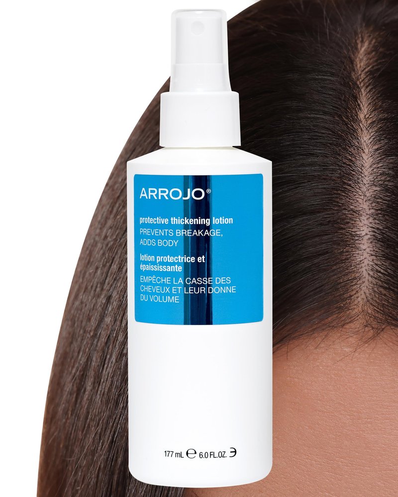 Arrojo Protective Thickening Lotion – Heat Protectant & Blow Dry Spray for All Hair Types – Sulfate & Paraben-Free, Anti Frizz & UV Protection, 6 fl. oz.