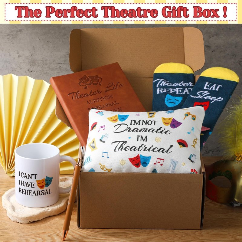Didaey 7 Pcs Theater Gifts for Women Girls Funny Musical Actor Broadway Gifts for Theater Lovers Drama Students Graduation Birthday Holiday