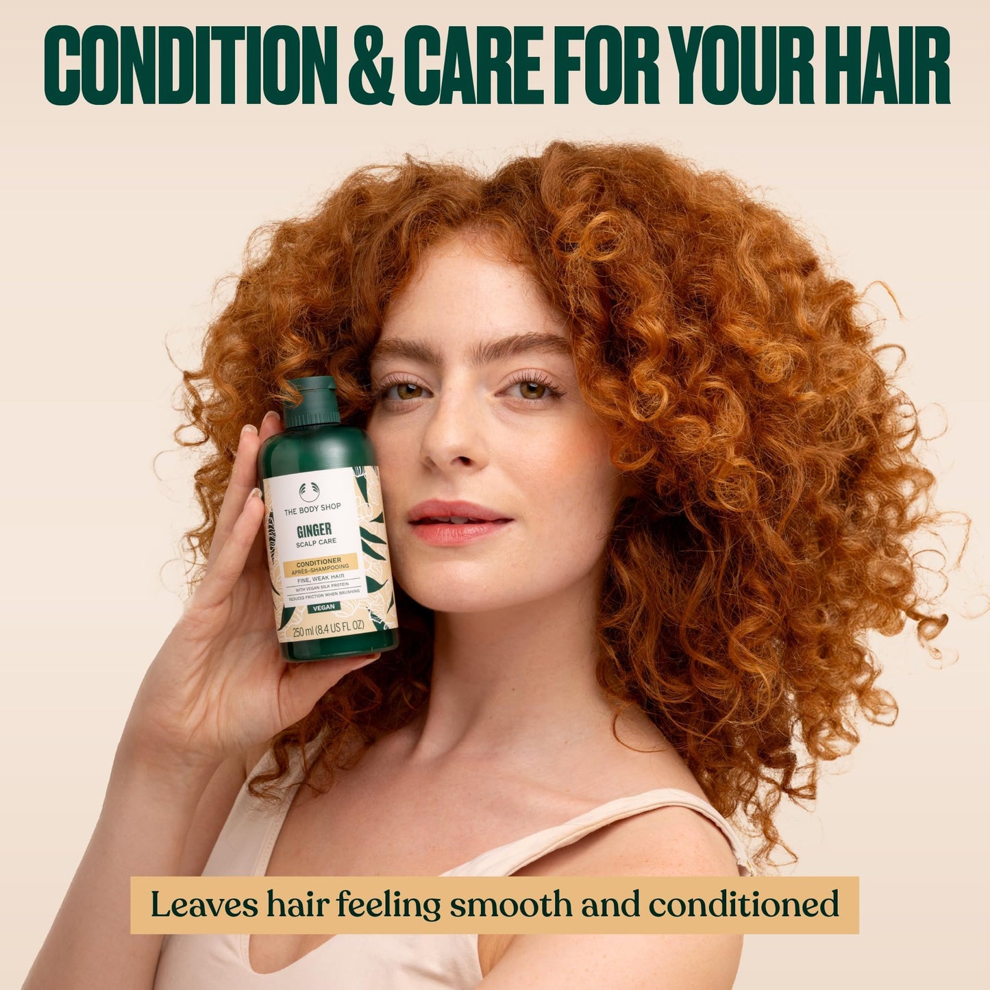 The Body Shop Ginger Scalp Care Conditioner (Vegan), Green, 8.4 Fl Oz