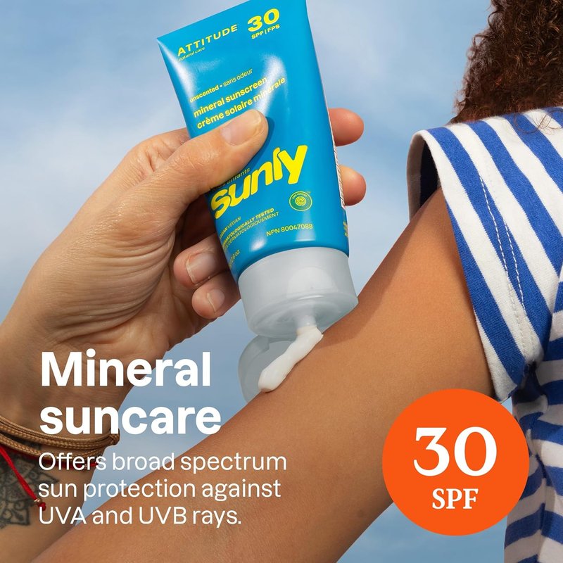 Mineral Sunscreen for Baby & Kids - EWG Verified, SPF 30, Unscented, Plant-Based Formula | 5.2 Oz