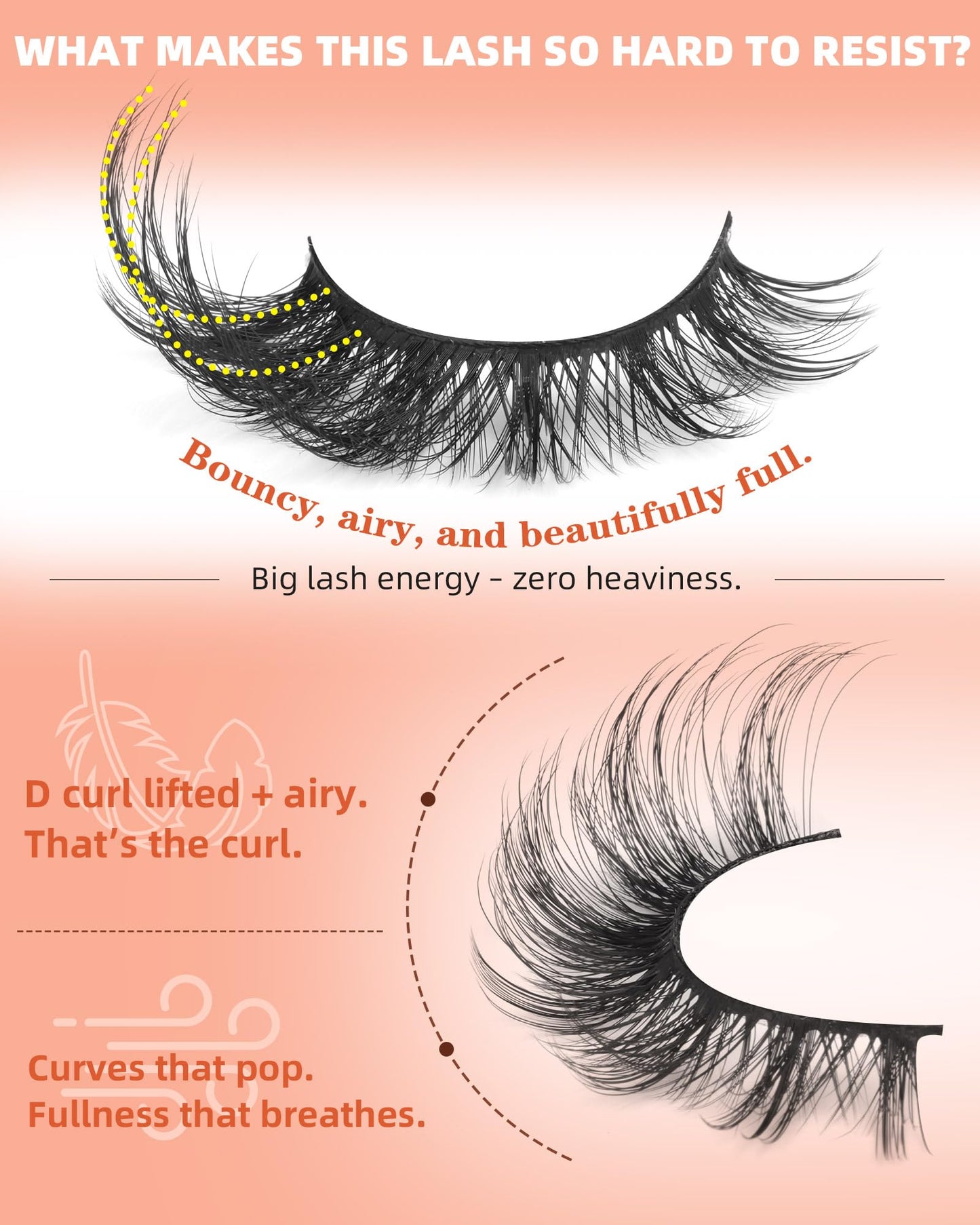 False Eyelashes Wispy Lashes Strip Fake Eyelashes Cat Eye Lashes Mink Fluffy Dramatic Fox Eye Lashes with Long Tail Thick Volume False Lashes 7 Pairs by ALICROWN