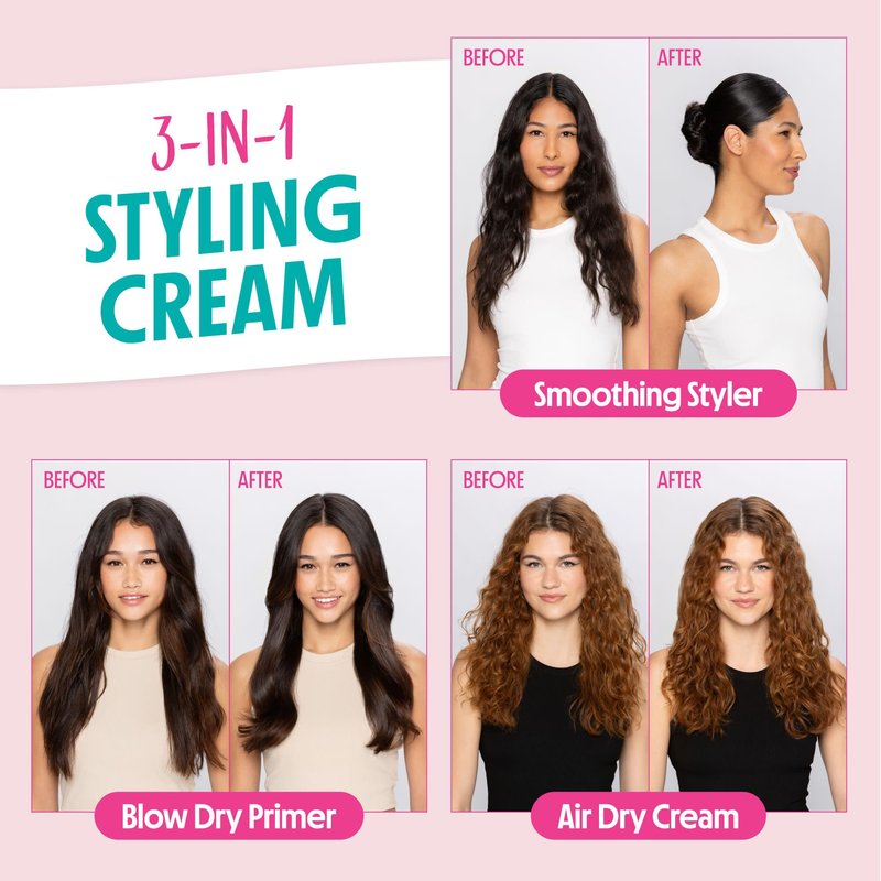 Not Your Mother's All Eyes On Me 10-in-1 Hair Perfector & 3-in-1 Wax Stick & Styling Cream (3-Pack) - Protectant & Styling Products for All Hair Types
