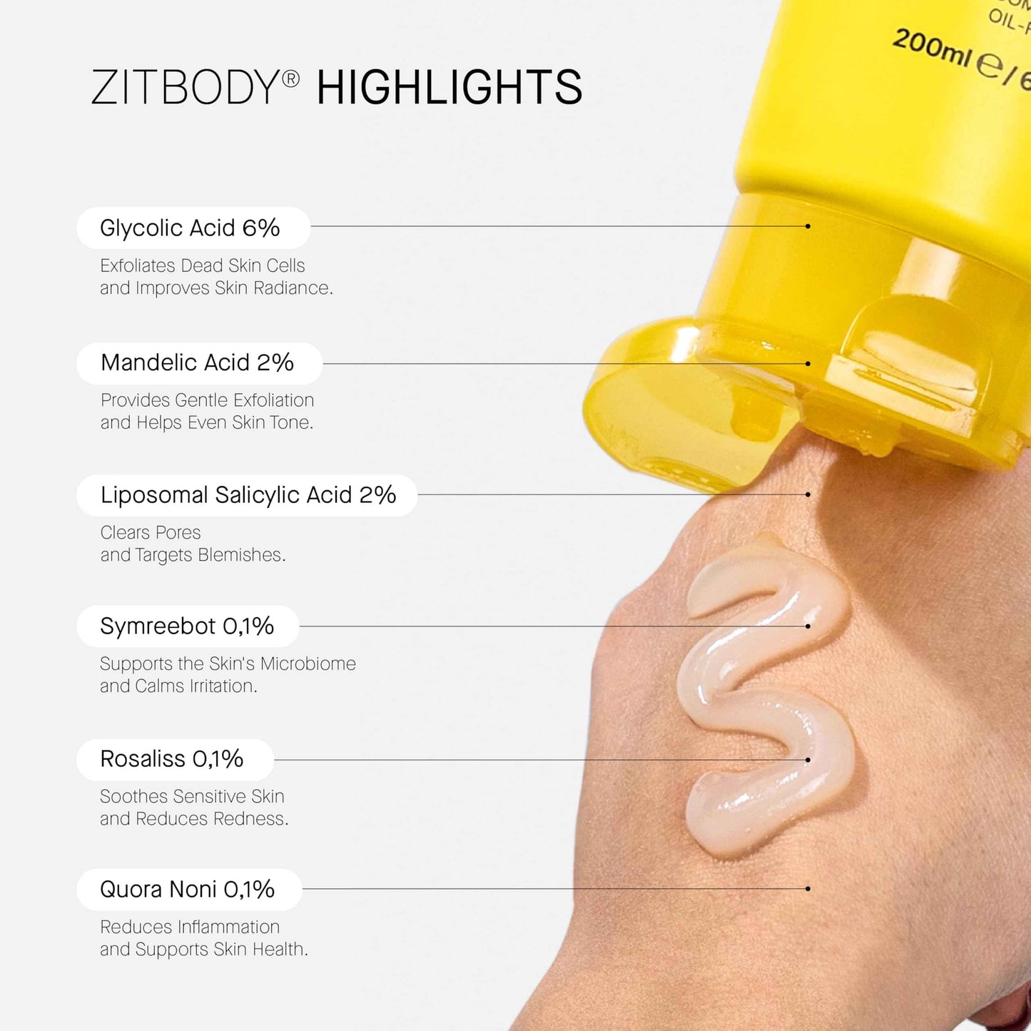 Acnemy ZITBODY® - Purifying body wash