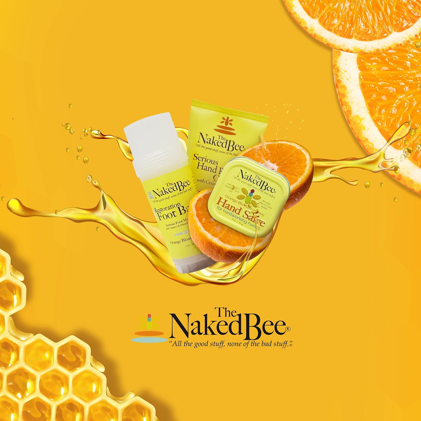 The Naked Bee Oatmeal & Honey Triple Milled Soap, 5 Ounce, 6 Pack, Orange Blossom Honey