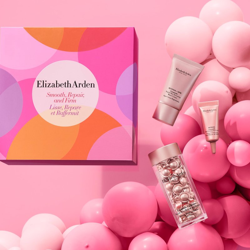 Elizabeth Arden Retinol + HPR Ceramide 3-Piece Skin Care Gift Set for Women, Includes Serum Capsules, Water Cream, & Eye Cream