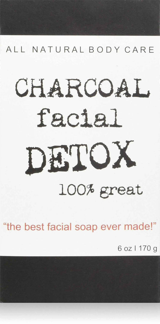 Destiny Boutique Charcoal Facial Soap DETOX,6 Ounce (Pack of 2)