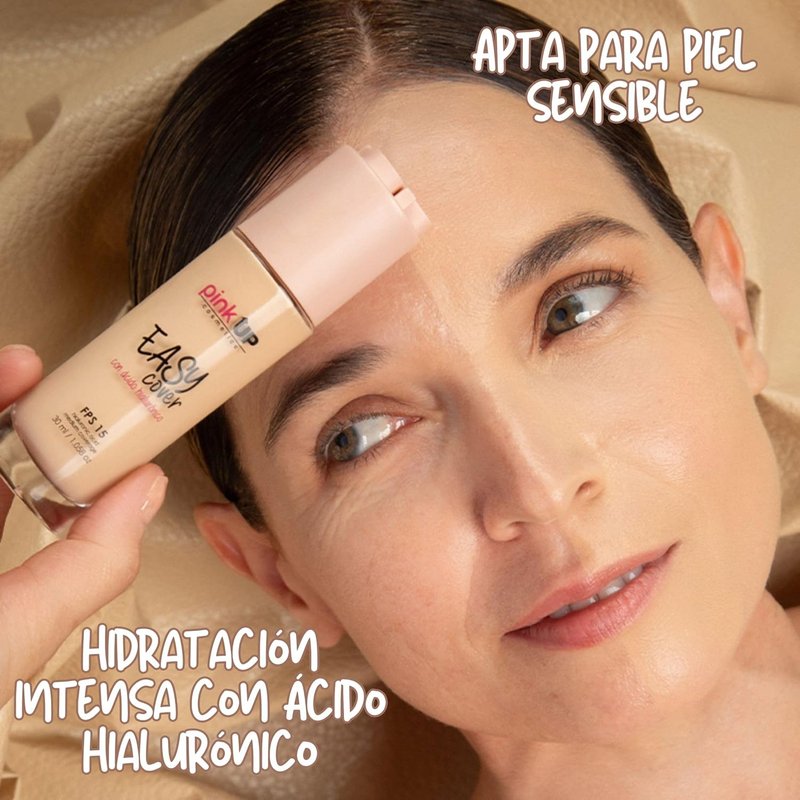 Pink Up Liquid Makeup - Medium Coverage Foundation with SPF 15 | Lightweight, Water-Based, Cinnamon Shade