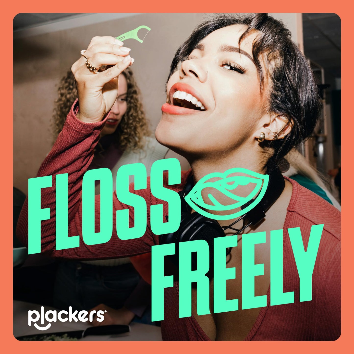 Plackers® Micro Line® Floss Picks - Intense Mint, Floss Fiber Made Without PTFE, 500 Count