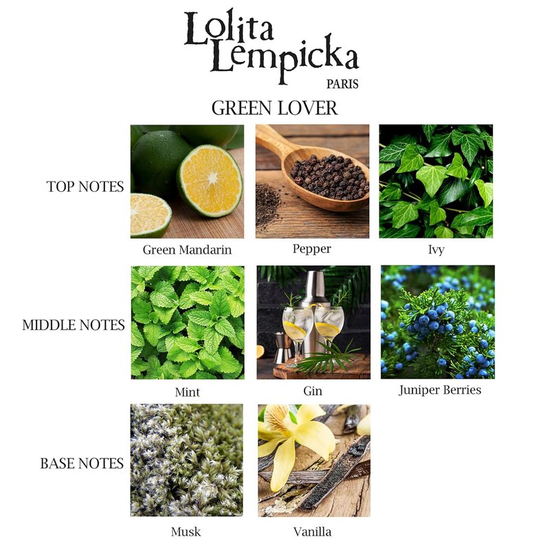Lolita Lempicka Green Lover Eau De Toilette Spray for Men - Fresh Masculine Scent with Gin, Juniper & Peppermint | Perfect for Daily Wear & Special Events