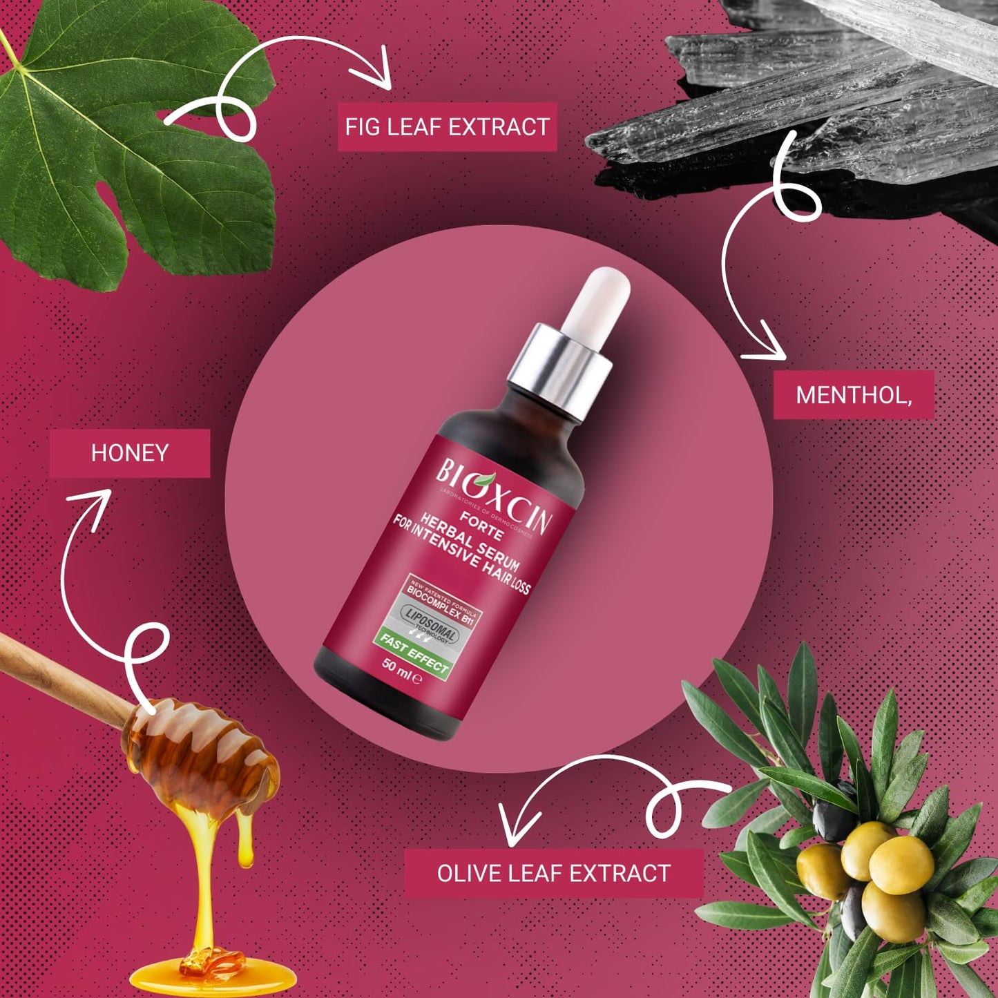 Anti-Hair Loss Serum - Biotin & Keratin Hair Oil Treatment for Thinning Hair | Nourishing Scalp Serum, 3 x 50 ML