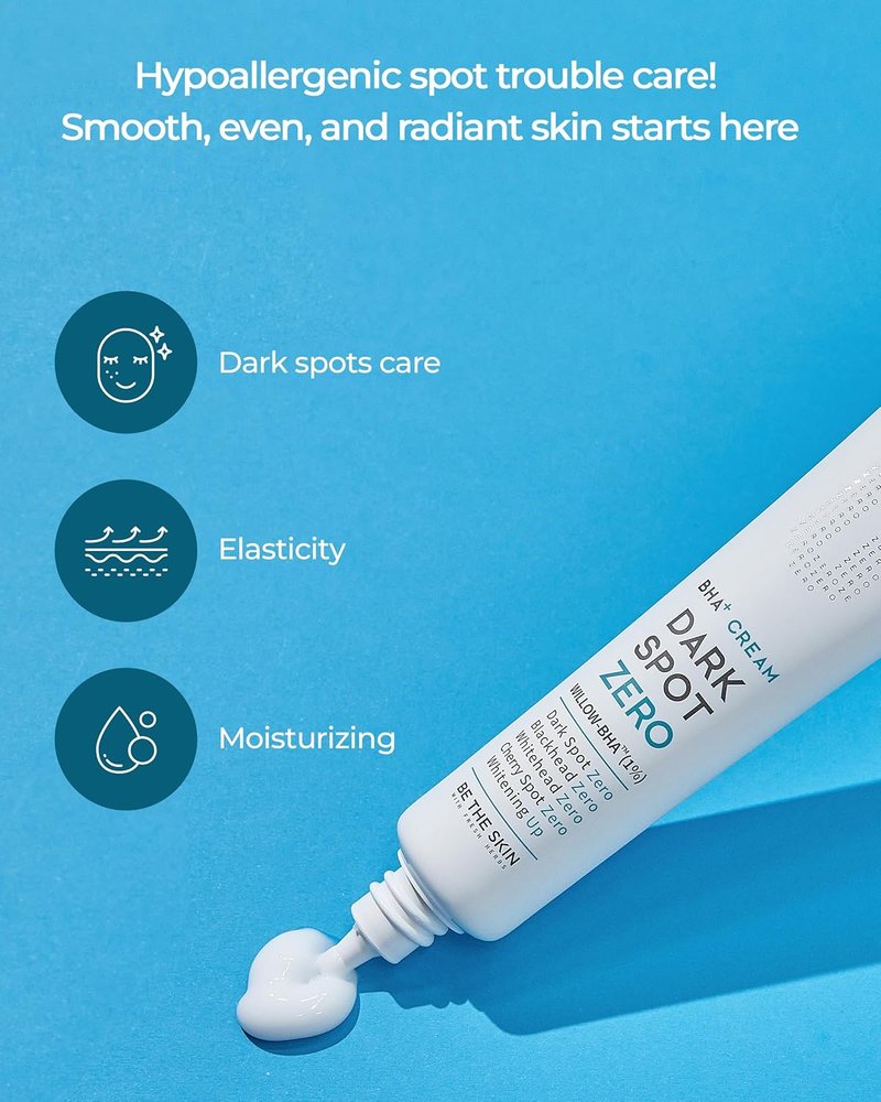 BHA+ Dark Spot Zero Cream - Willow BHA, Tranexamic Acid & Niacinamide for Dark Spot Fading | 1.01 oz Korean Skincare