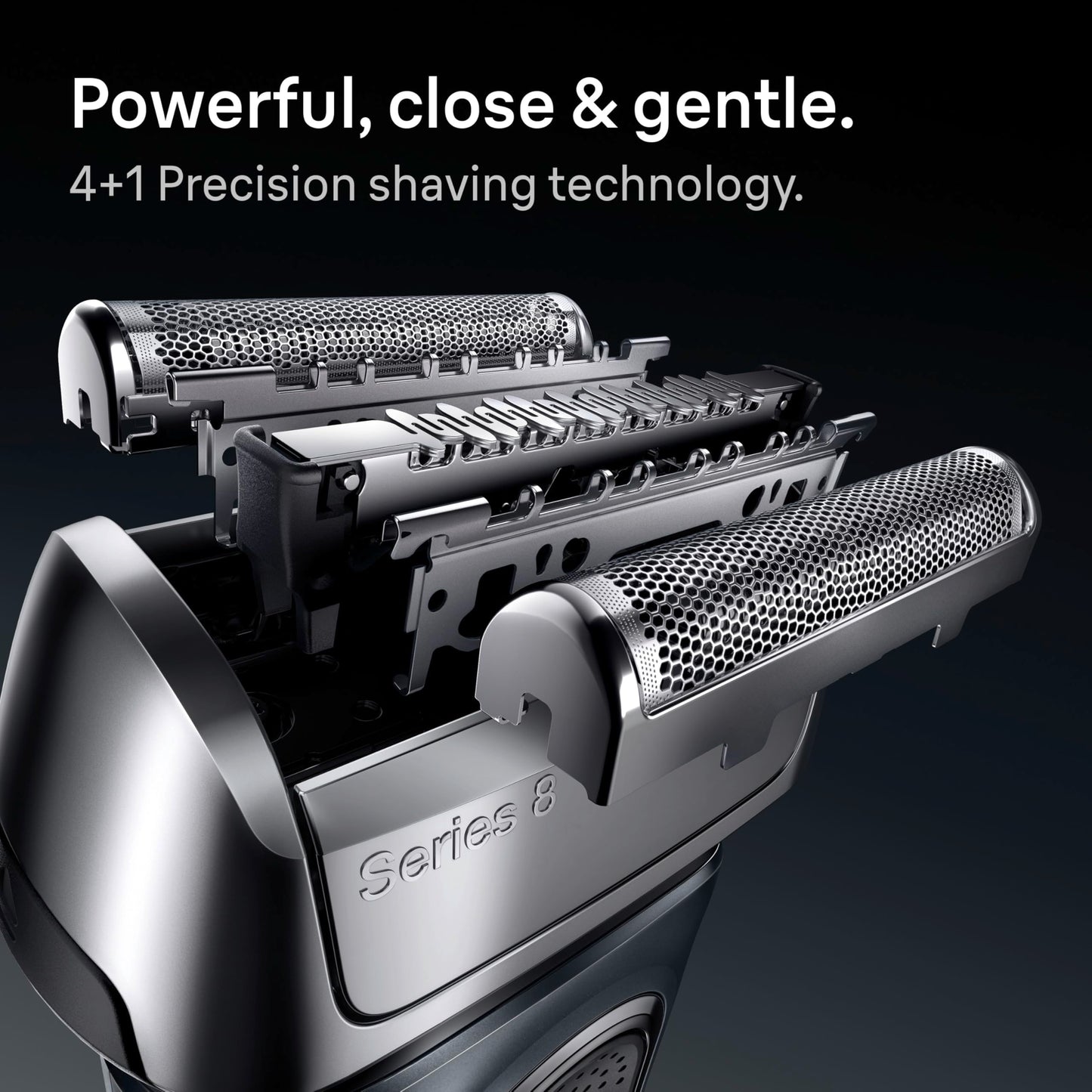 Braun Series 8 83M Electric Shaver Head Replacement Cassette, Silver