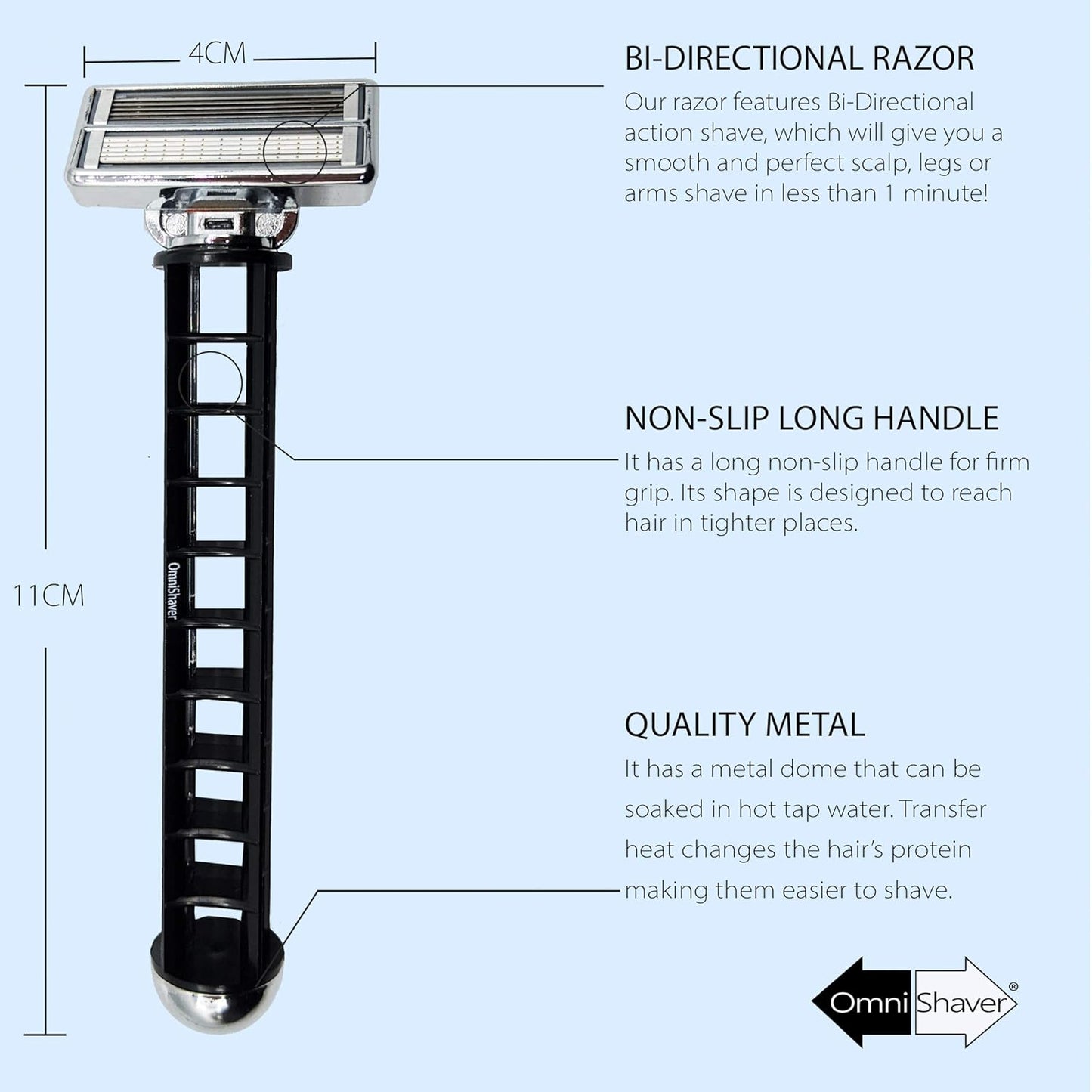 OmniShaver Precision Touch-Up Kit - Grooming Edger for Flawless Touch-Ups | Compact Design