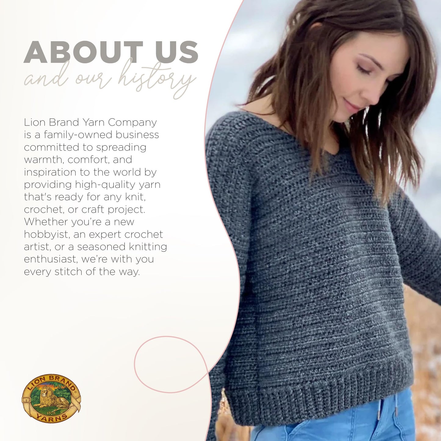 Lion Brand Yarn Heartland Yarn, Worsted-Weight Yarn for Knitting, Crocheting, and Crafting, 1 Pack, Acadia