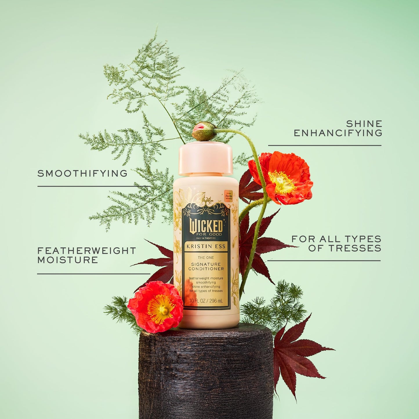 Kristin Ess Hair Wicked Limited Edition Signature Sulfate Free Shampoo and Conditioner Set for Moisture, Frizz + Shine - Color Safe, Vegan, Paraben Free - Clarifying, Hydrating Damage Repair for Women