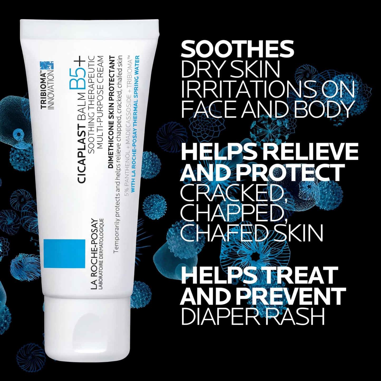 La Roche-Posay Cicaplast Balm B5,Healing Ointment and Soothing Therapeutic Multi Purpose Cream for Dry & Irritated Skin,Body and Hand Balm,Baby Safe,Fragrance Free,(Pack of 2)
