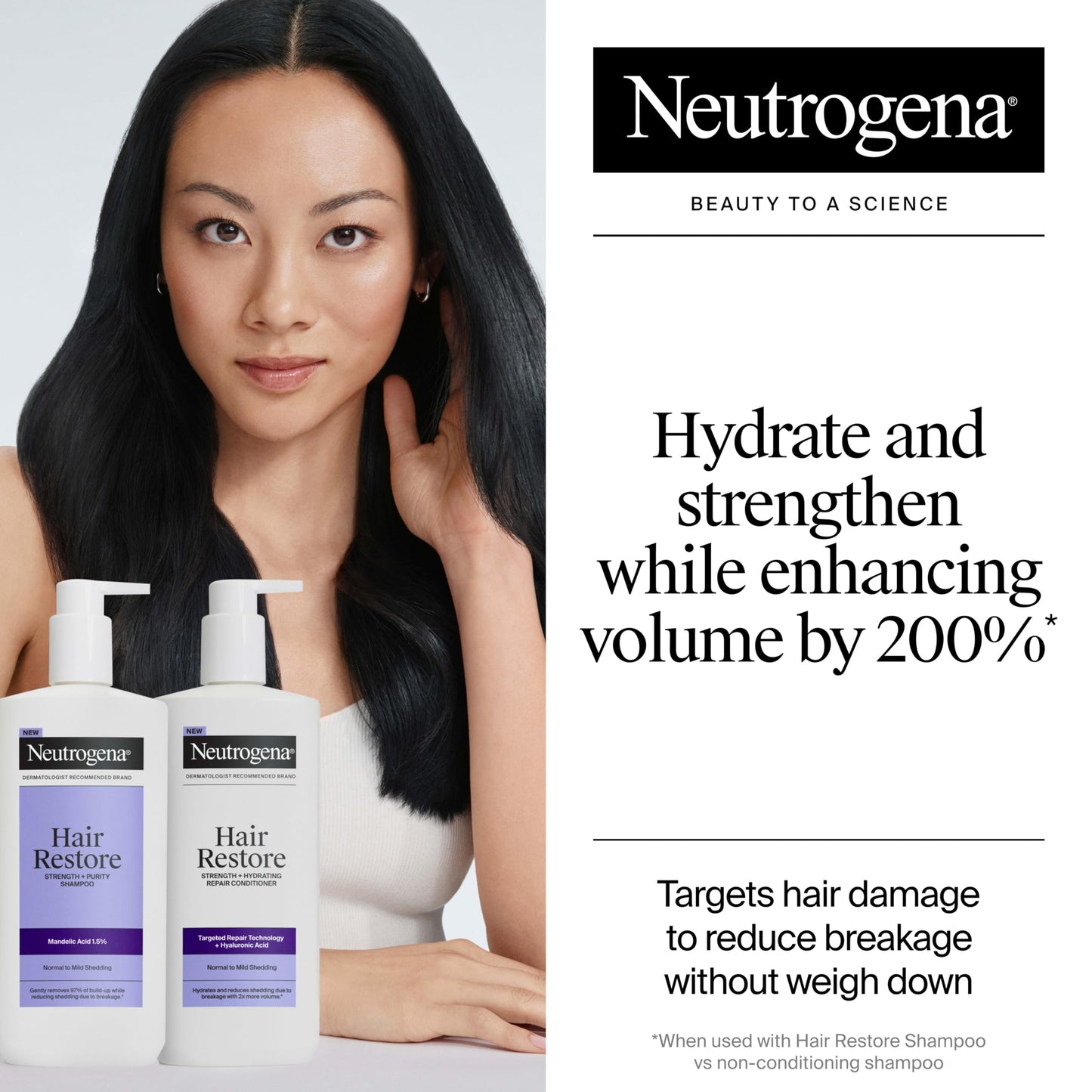 Neutrogena Hair Restore Strength + Hydrating Repair Conditioner, 13 fl oz