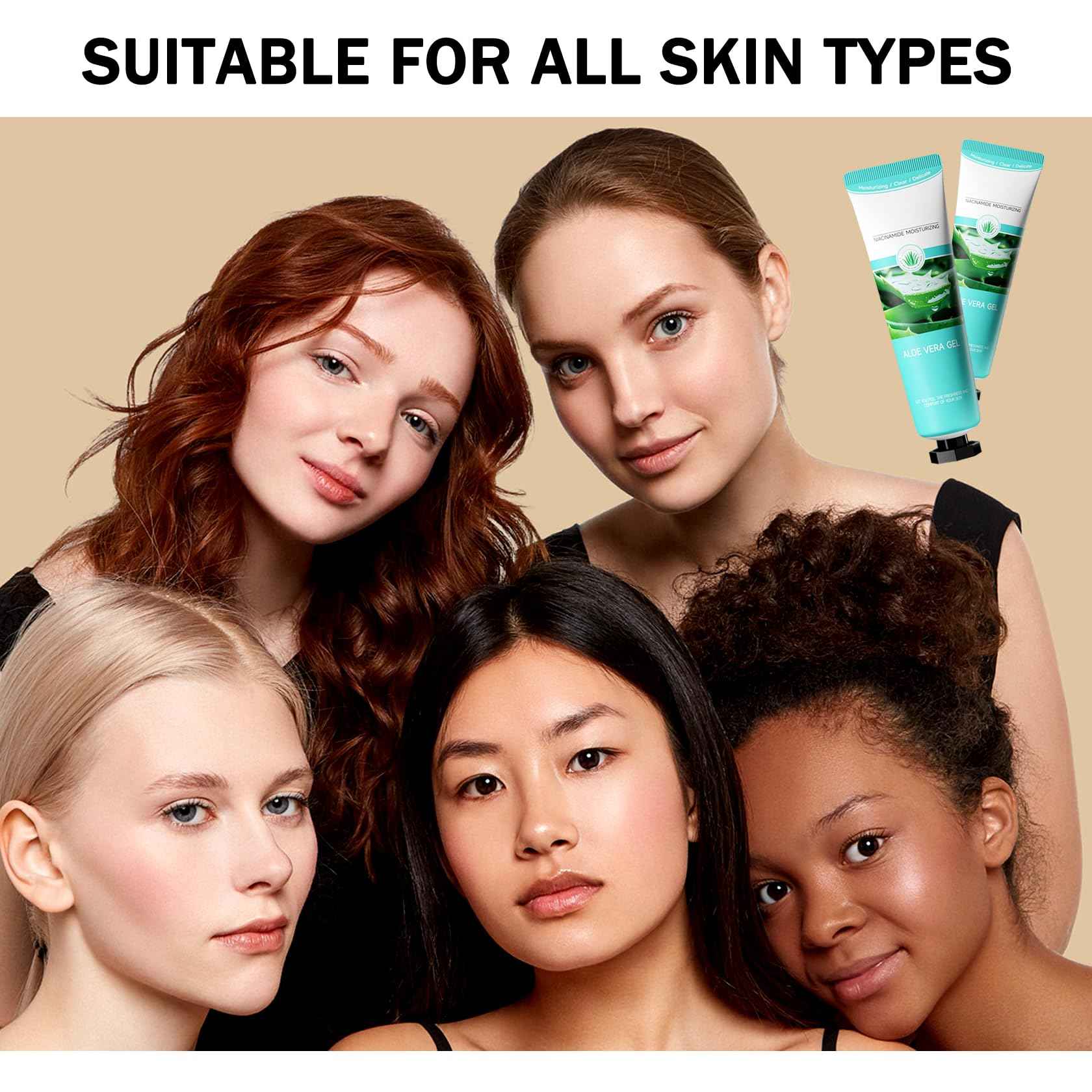 WENJLYJ 16PCS Travel Size Aloe Vera Gel,Soothing After Sun Lotion for Face and Body,Organic Hydrating Aloe Vera Gel for After Sun Care,Instant Cooling,Refreshing Face Moisturizer Set, 1.05 Oz