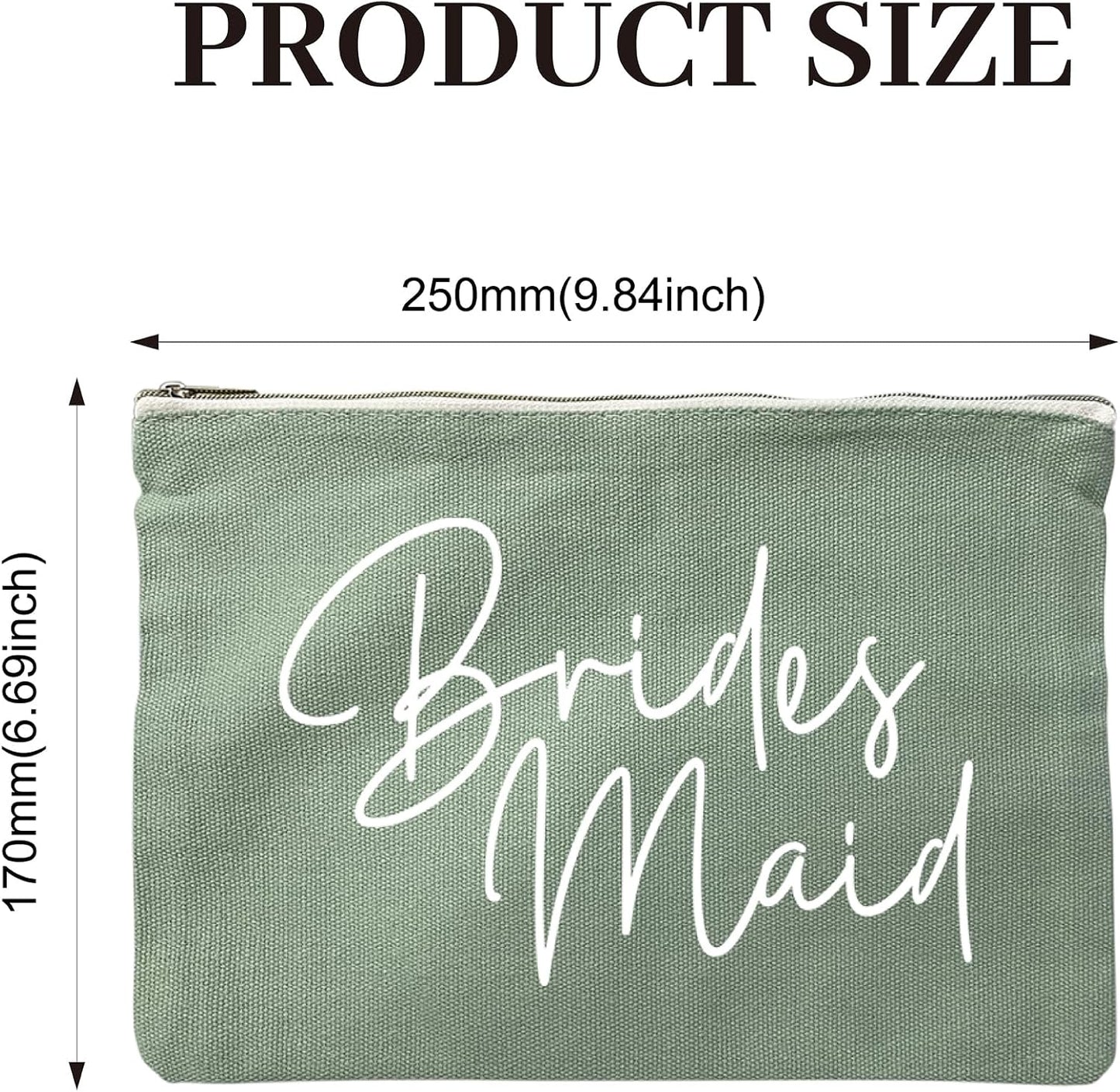 Bridesmaid Makeup Bag - Team Bride Cosmetic Organizer for Wedding Party | Perfect Bridal Shower Gift
