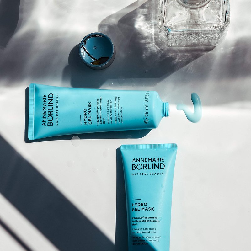 ANNEMARIE BÖRLIND – Hydro Gel Mask – Natural Moisturizing Wash Off Face Mask with Hyaluronic Acid and Red Algae Extract for Radiant and Youthfully Fresh Looking Skin– 2.5 Oz.