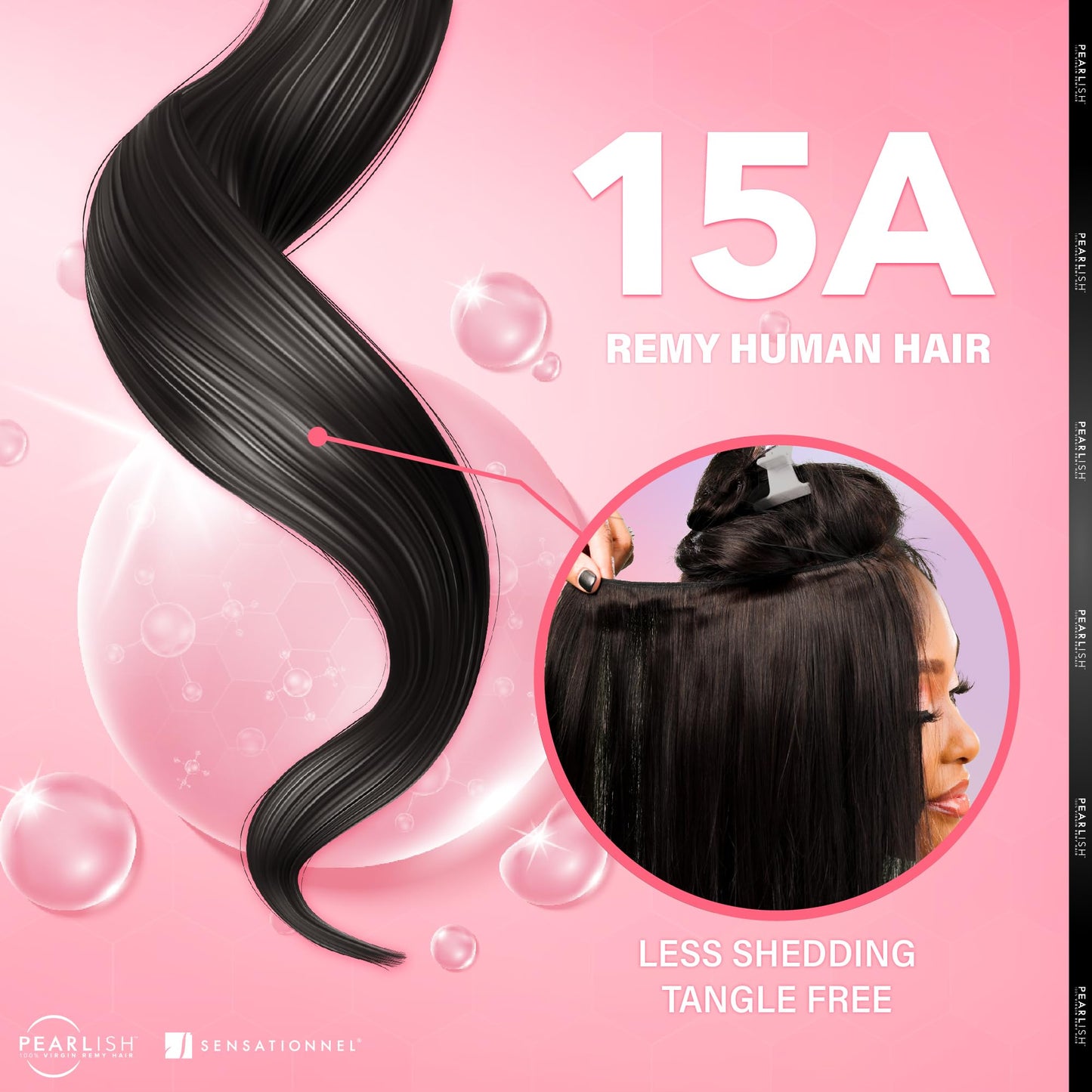 Sensationnel Pearlish bundle human hair - euro body deep pearl conditioned 15a soft remy beauty supply sew in or glue on bundles (10 Inch, NATURAL/BLACK)