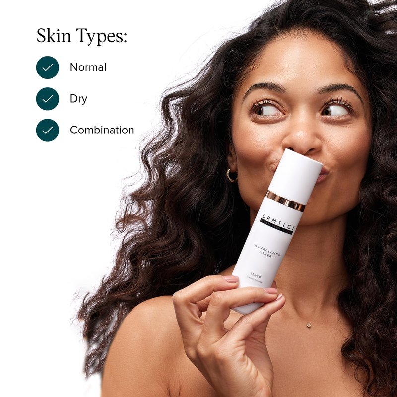 DRMTLGY Neutralizing Toner for Face, Calming, pH Balancing, Hydrating Facial Toner for All Skin Types (6.3 fl oz/186 ml)