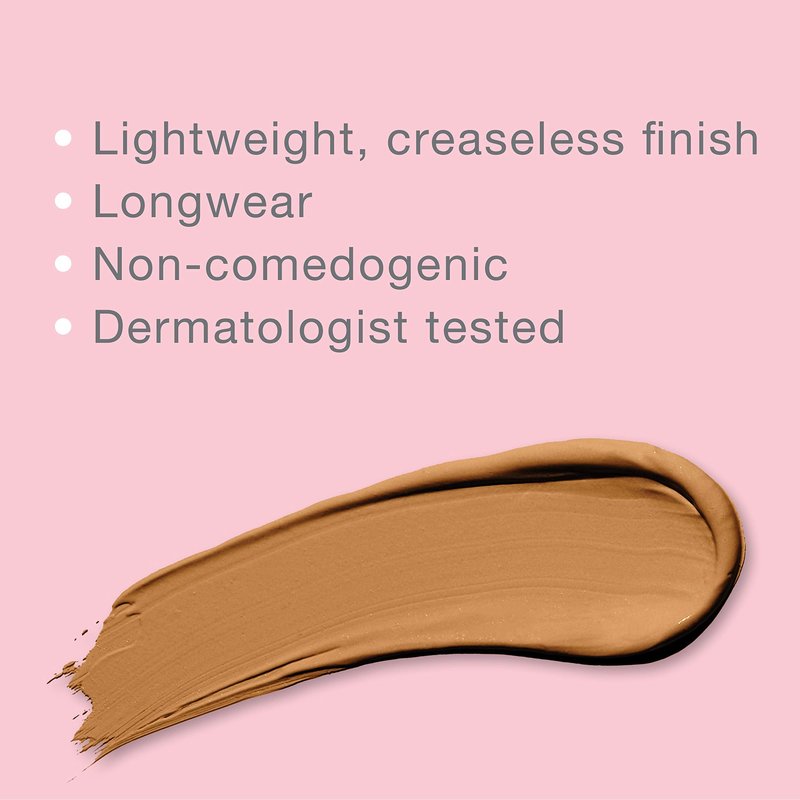 Neutrogena Healthy Skin Radiant Brightening Cream Concealer with Peptides & Vitamin E Antioxidant, Lightweight Perfecting Concealer Cream, Non-Comedogenic, Pecan Medium/Deep 02 with warm (Pack of 2)