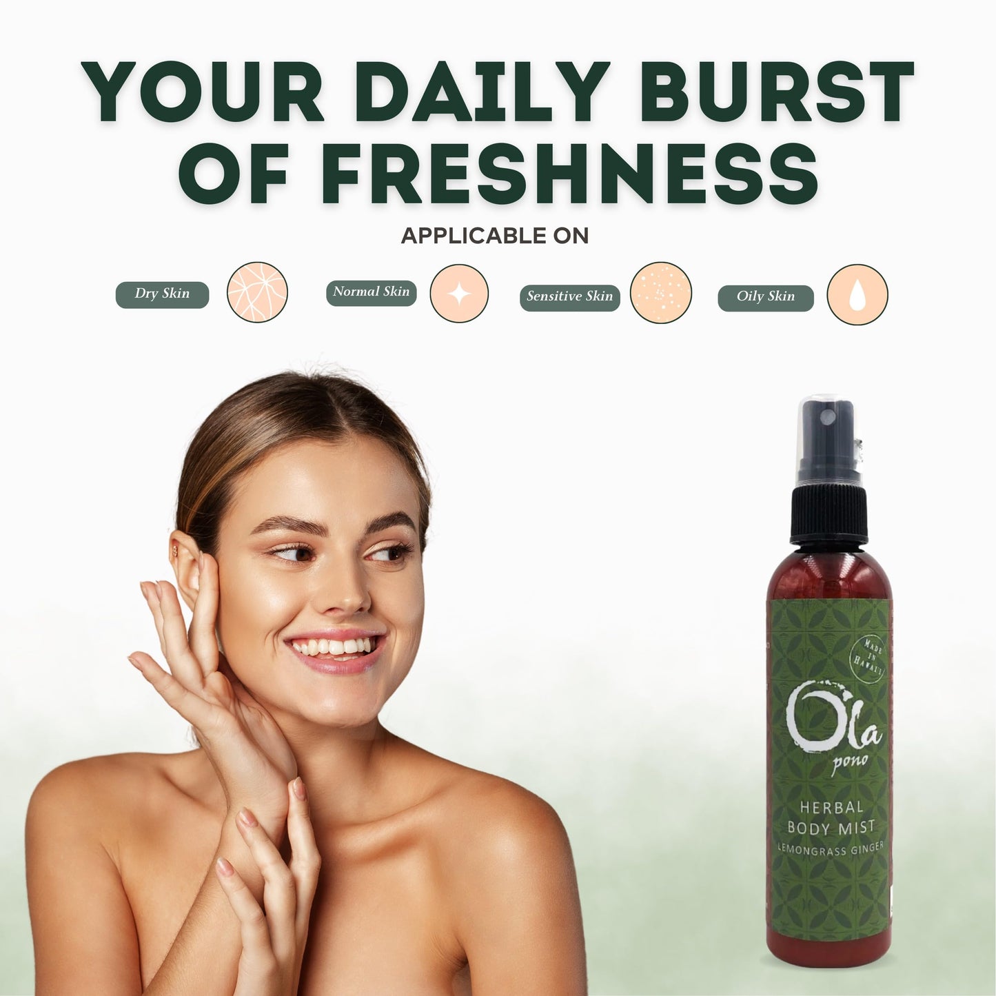 Tropical Apothecary Ola Lemongrass Ginger Hawaiian Herbal Mist - 4 Fl Oz
