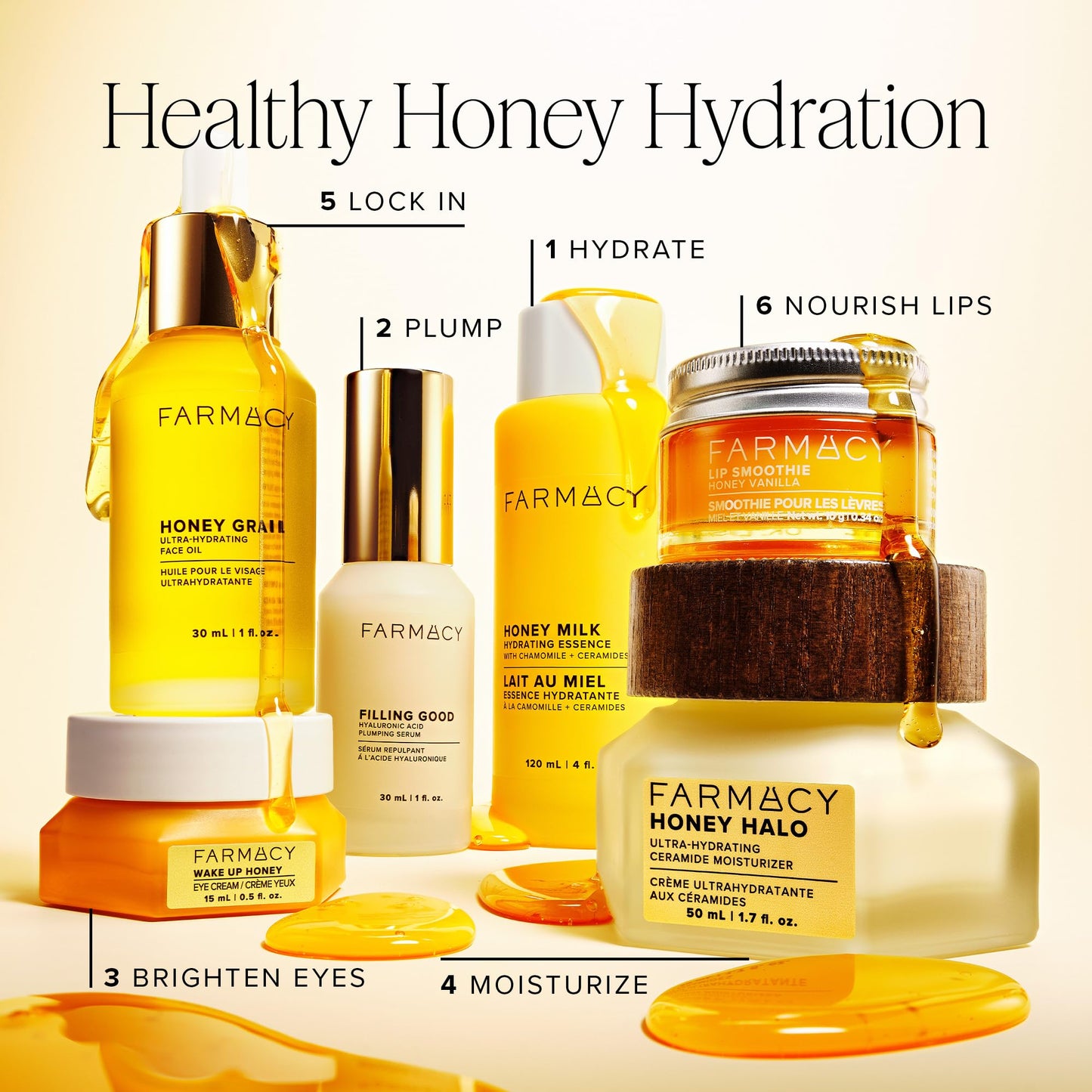 Farmacy Honey Grail Hydrating Face Oil - Nourishing Oil for Skin & Hair - Infused with Sea Buckthorn, Rosehip & Buckwheat Honey to Moisturize & Maintain a Healthy Skin Barrier (30ml)