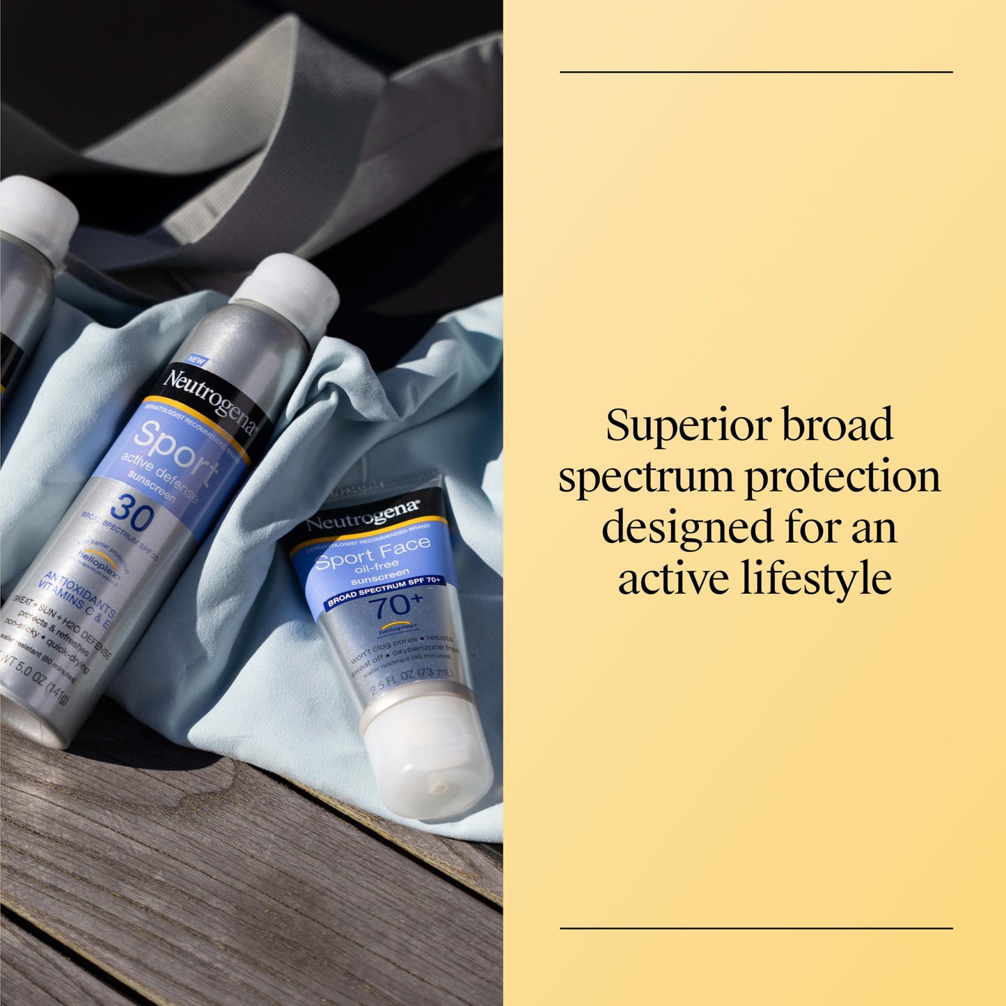Neutrogena Sport Face Sunscreen Lotion SPF 70+ Oil Free Sweat and Water-Resistant Broad Spectrum UVA UVB Protection Oxybenzone-Free for Active Lifestyles, 2.5 fl oz