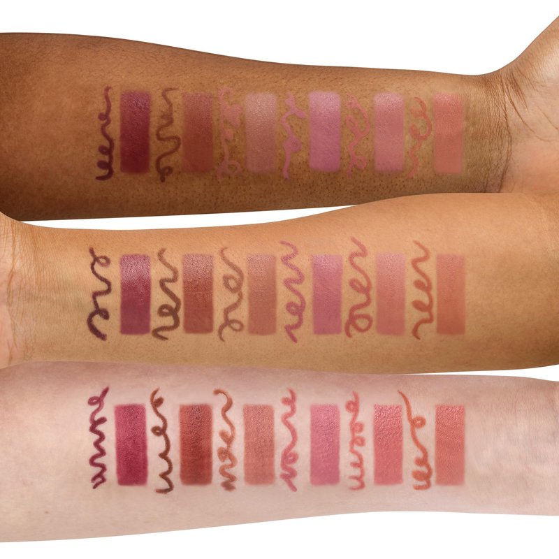 fwee Long Lasting Dual Coloring Stick Lip Liner, Lip Service | All-in-one dual stick, Retractable Lip Liner Lipstick Combo, Satin Finish | Powerful fixing, Smudge-proof | 1.2g (02 Lip Service)