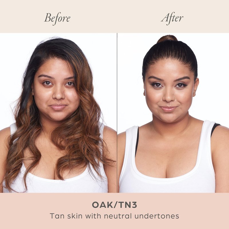 PÜR MINERALS 4-in-1 Love Your Selfie Longwear Foundation and Concealer - Unique, Dual-Applicator Component - Covers Blemishes and Imperfection - Reduce Fine Lines and Wrinkles - TN3-1 oz Makeup