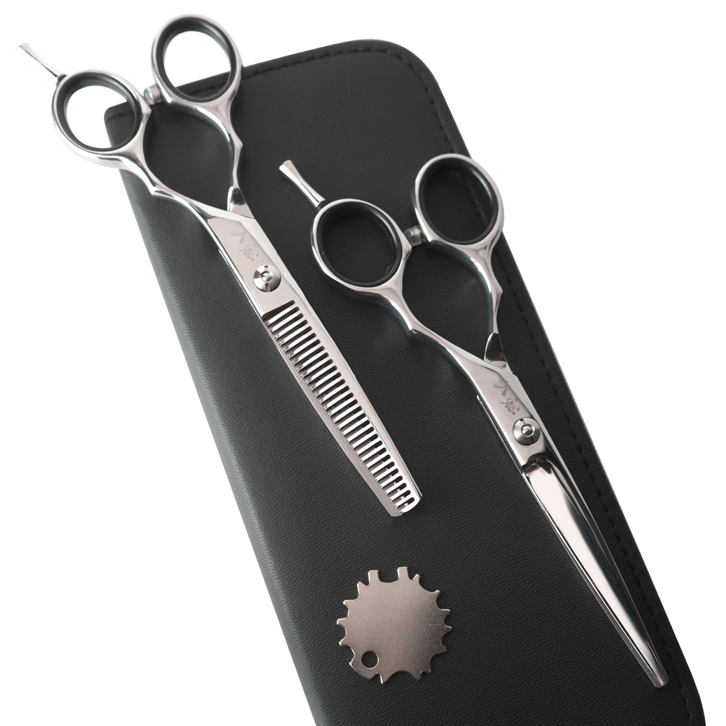 Ronin Hair Cutting Shears Set by Tokko Katana, Professional Scissor Kit, 6.5" Sharp Stainless Steel Regular & Thinning Haircut, Grooming Scissors for Barber, Hairdresser, Salon Professional, & DIY