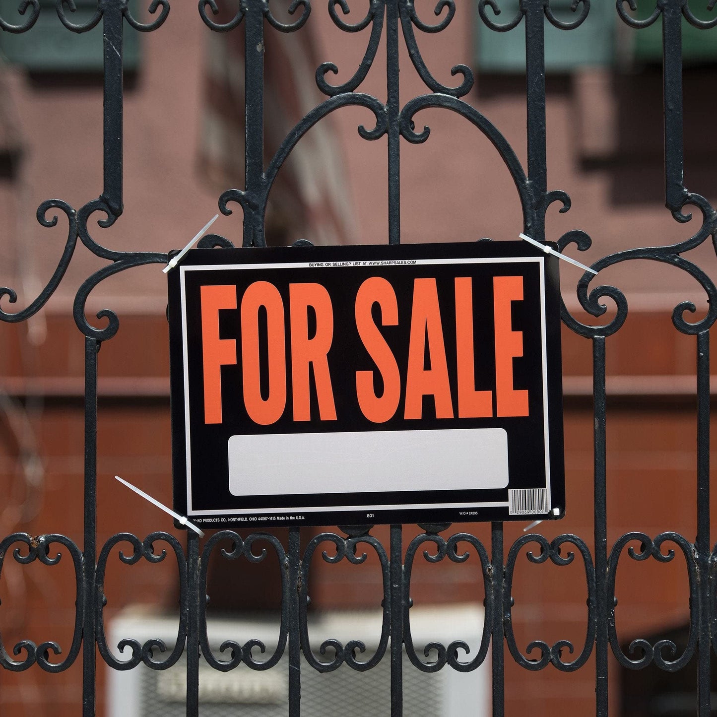 Hy-Ko Products 801 For Sale Aluminum Sign 9.25" x 14" Orange/Black, 1 Piece