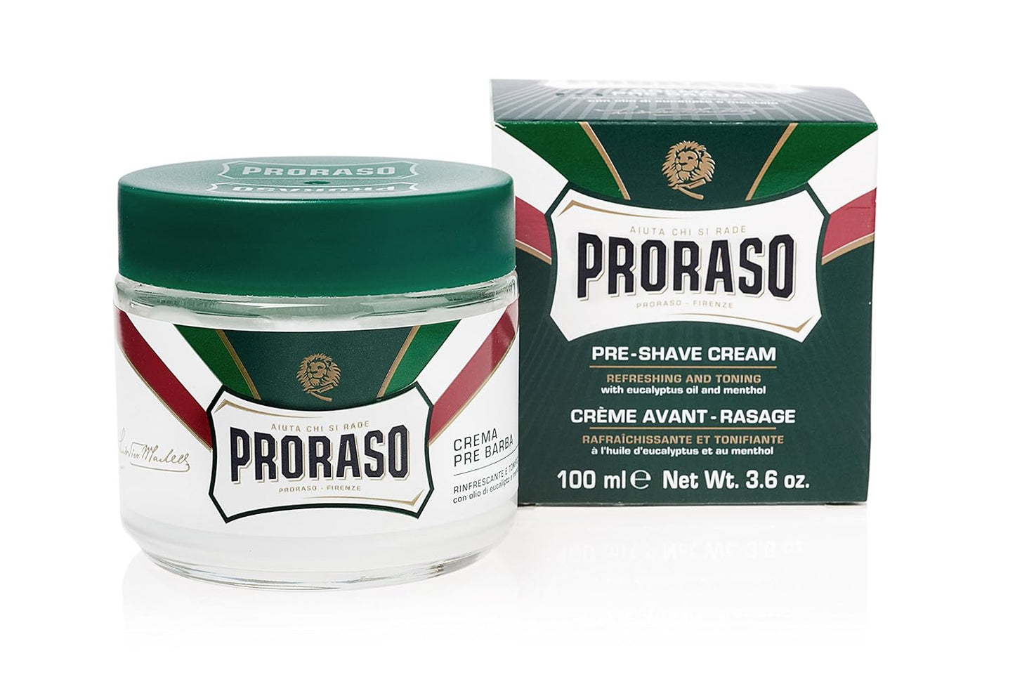 Proraso Pre-Shave Cream - Refreshing & Toning Formula | 3.6 oz