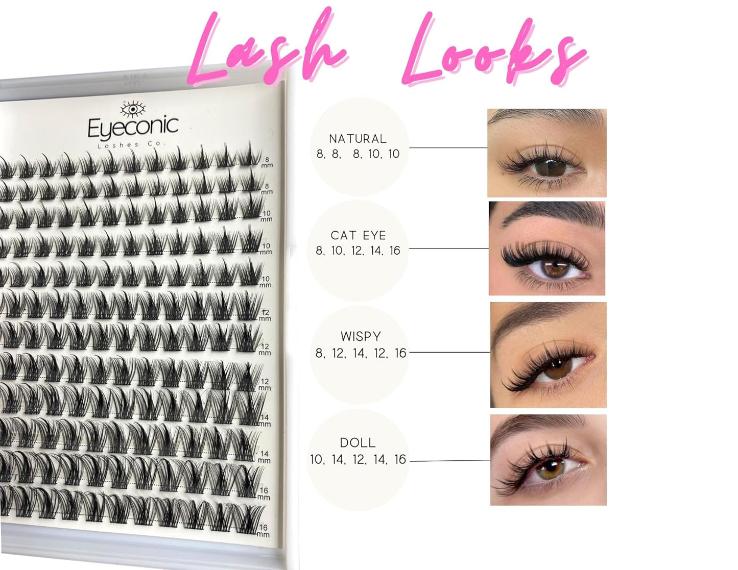 Eyelash Extension Kit - DIY Eyelash Application Tools for Stunning Lashes | Black