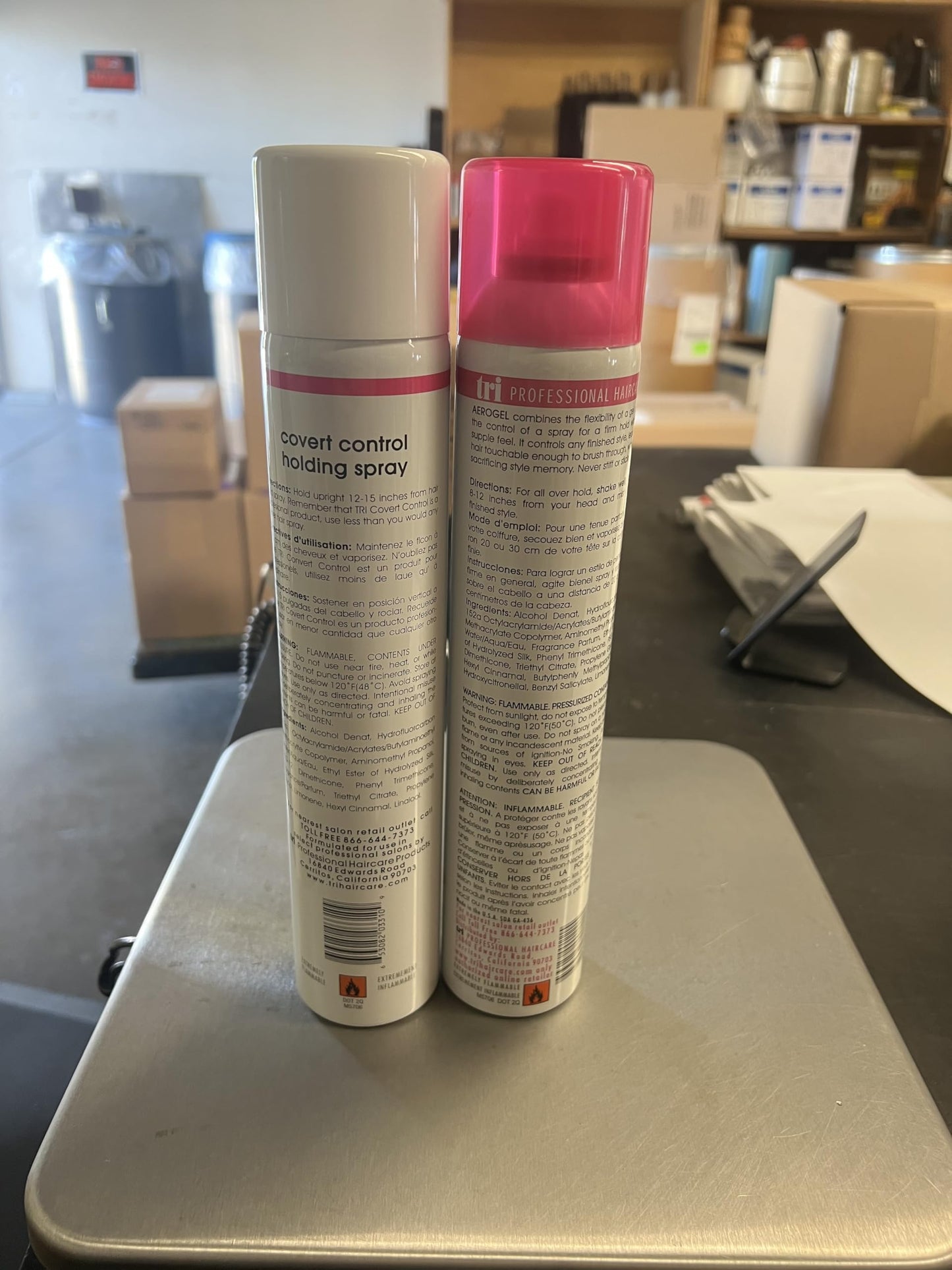 TRIDESIGN Aerogel & Covert Control Holding Hair Spray - Hairspray for Women & Men, Texture Spray for Hair of All Types, Provides Hidden Control Hair Products, 10.5 Oz. Each Bottle