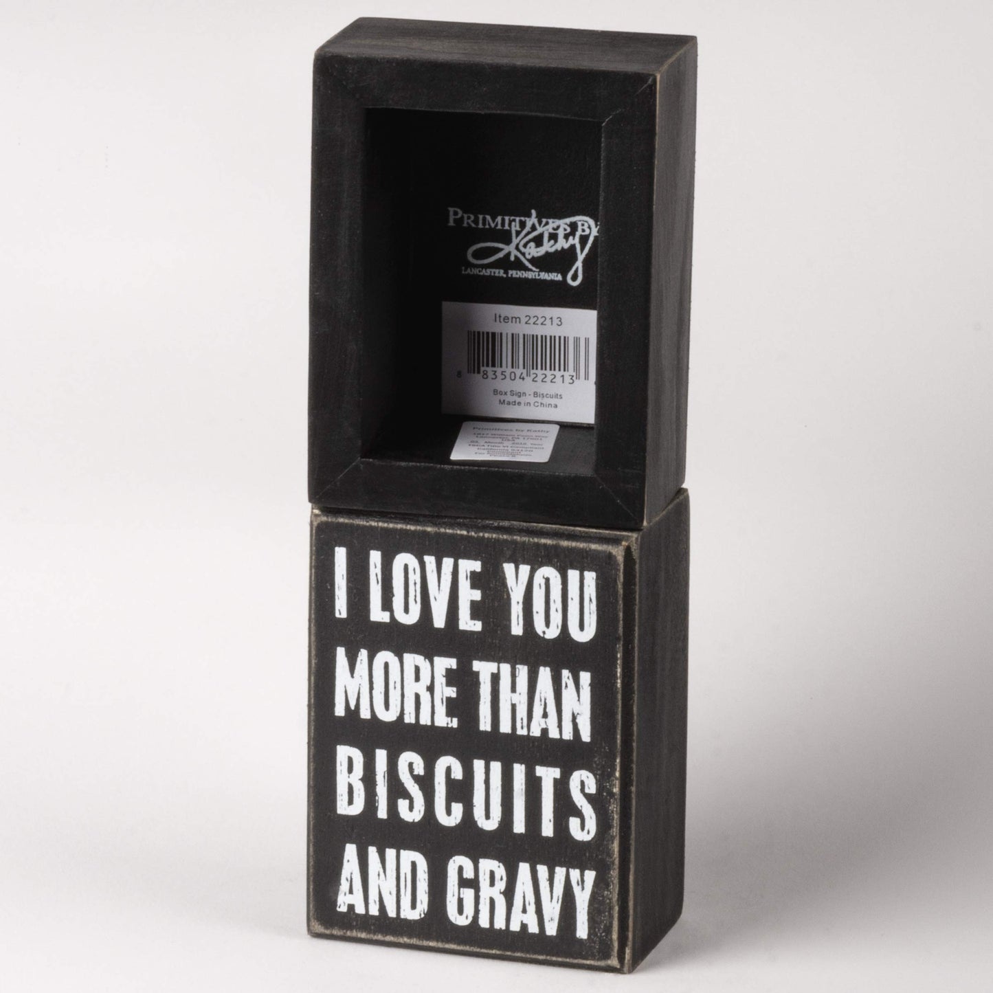 Primitives by Kathy 22213 Classic, Box Sign, Biscuits, Neutral