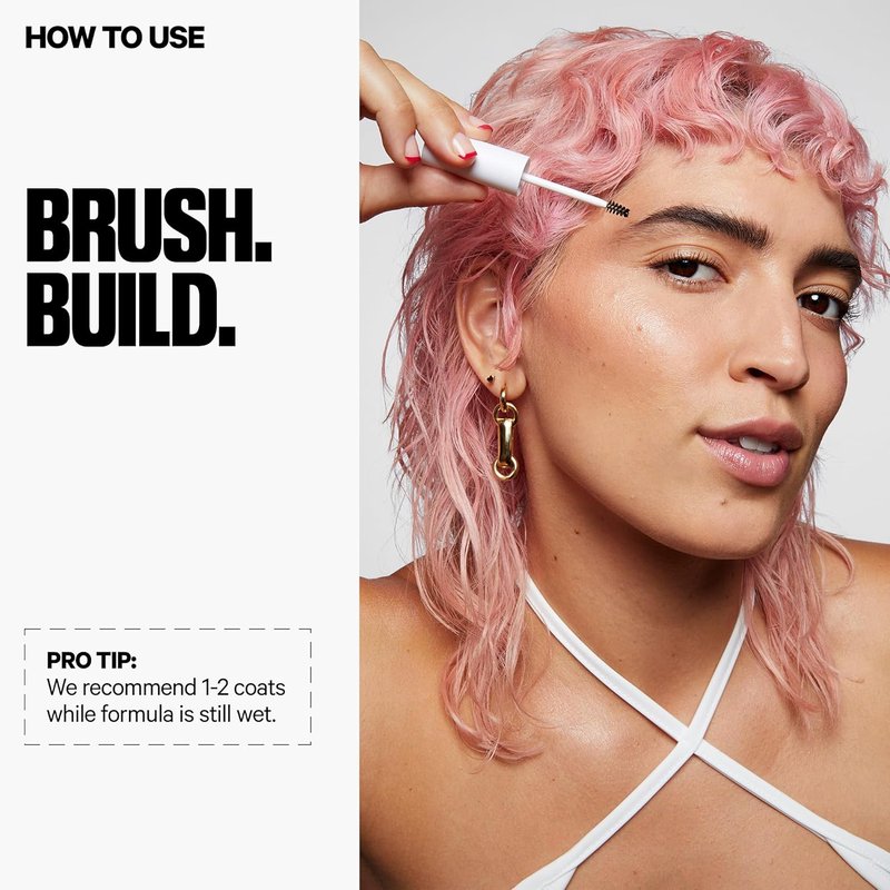 KUSH Fiber Brow Gel by Milk Makeup | Tinted Gel for Fuller, Natural-Looking Eyebrows – Vegan & Conditioning Formula
