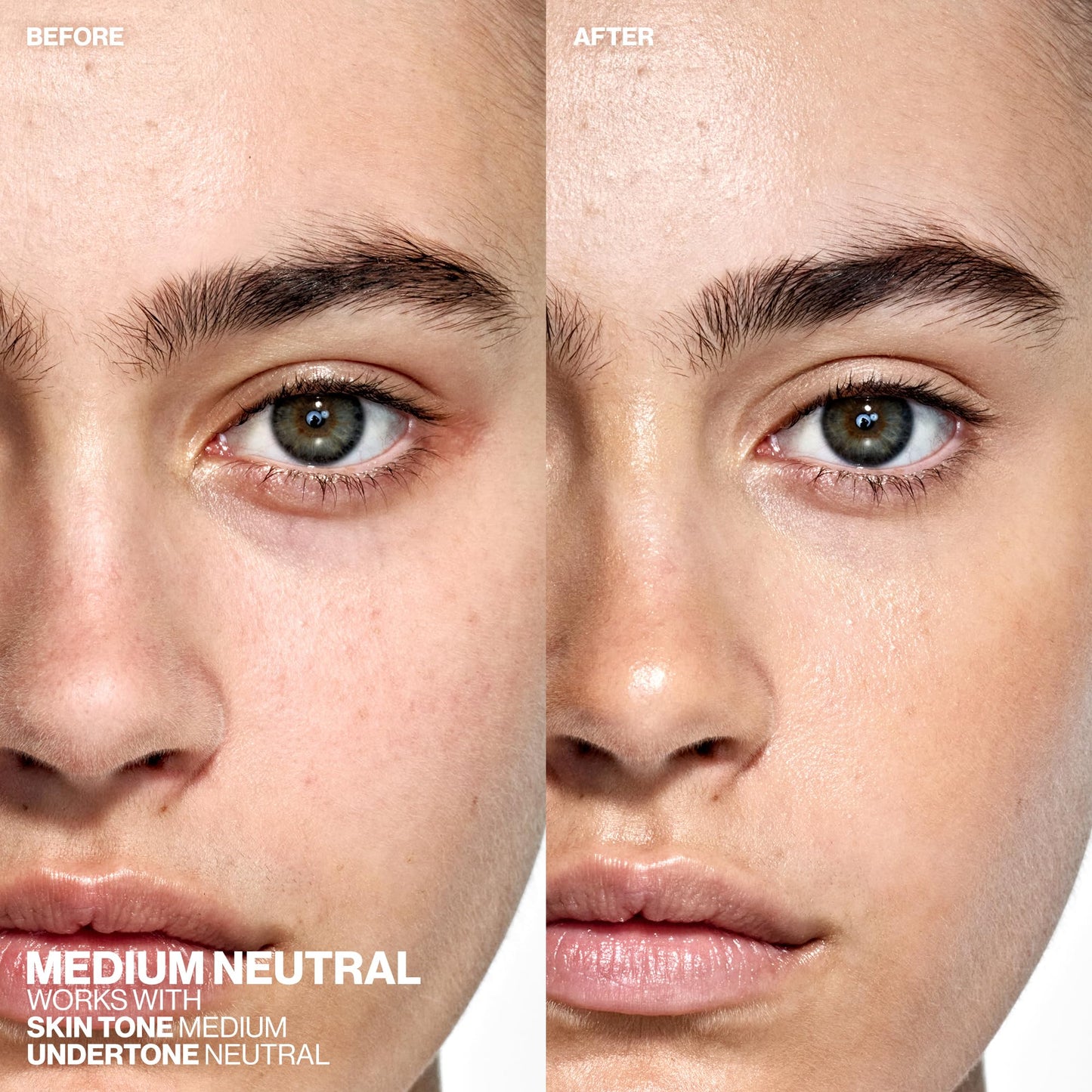 Smashbox Halo Healthy Glow Tinted Moisturizer with SPF 25 | 24-Hour Hydrating Skin Tint with Buildable Coverage and Dewy Finish | Hyaluronic Acid & Niacinamide for Face, Medium Neutral, 1.4 Fl Oz