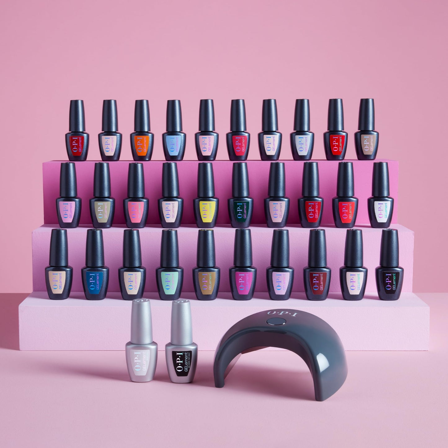 OPI GELement Pompeii Me in Nails | Opaque Cool Bright Purple Crème LED Cure Gel Nail Polish | DIY Salon Quality Gel Manicure | Vegan Formula, Durable Wear with High Shine Finish | 0.3 Fl Oz.